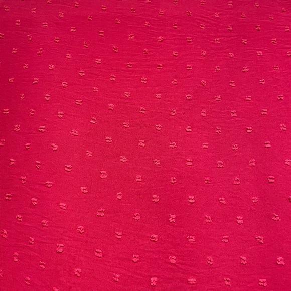 Pinkblush Fuchsia Swiss Dot Maternity Blouse - Picture 10 of 10